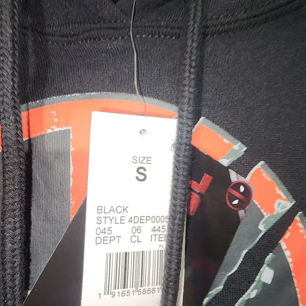 Deadpool and wolverine men's black hoodie Size small